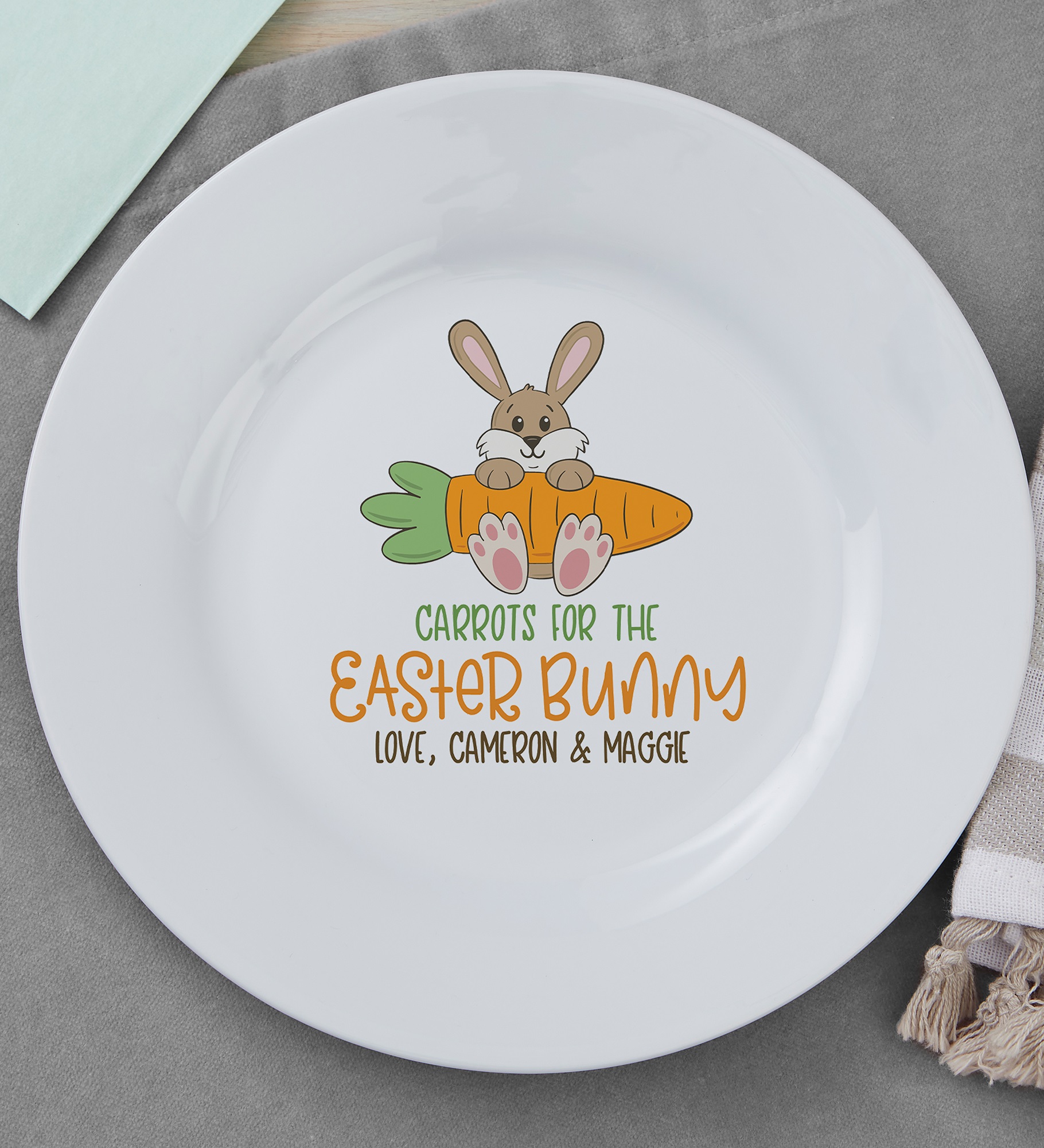 Easter Bunny Personalized Easter Plate